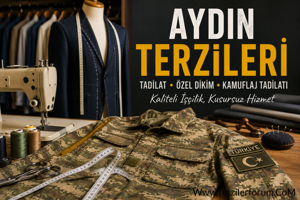Aydın Terzileri: Tadilat, Özel Dikim ve Askeri Kamuflaj Düzenlemelerinde Profesyonel Hizmet