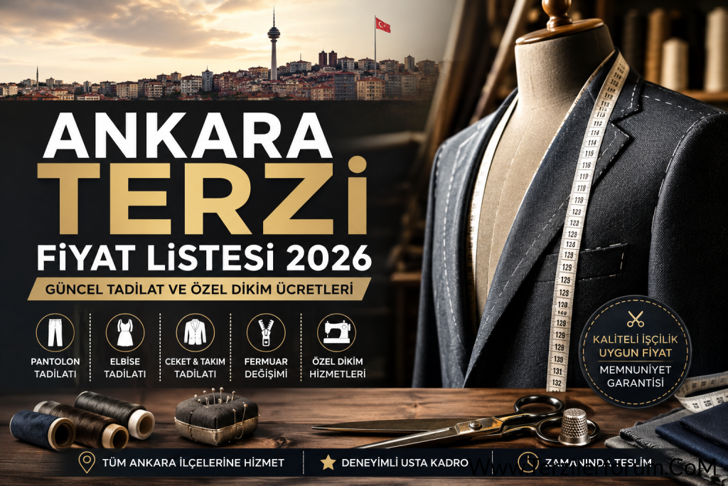 Ankara Terzi Ücretleri 2026 | Güncel Terzi Tadilat Fiyatları